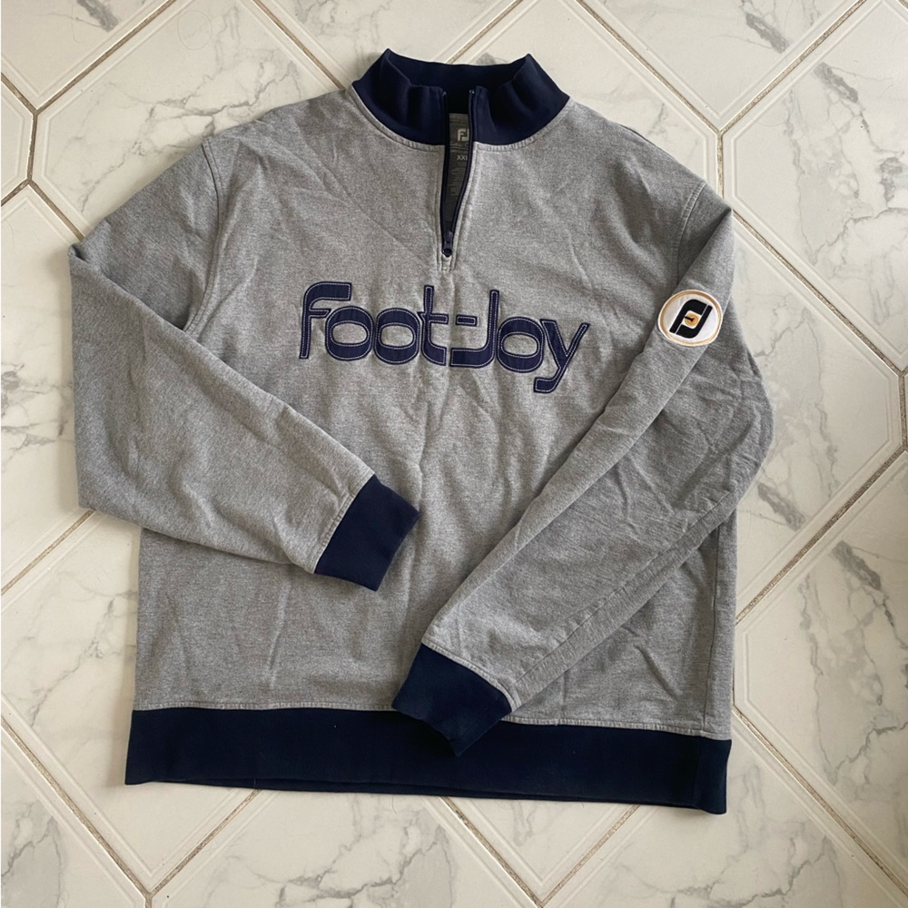 FootJoy Heritage Collection Gray and Navy quarter zip (men’s XL\XXL)